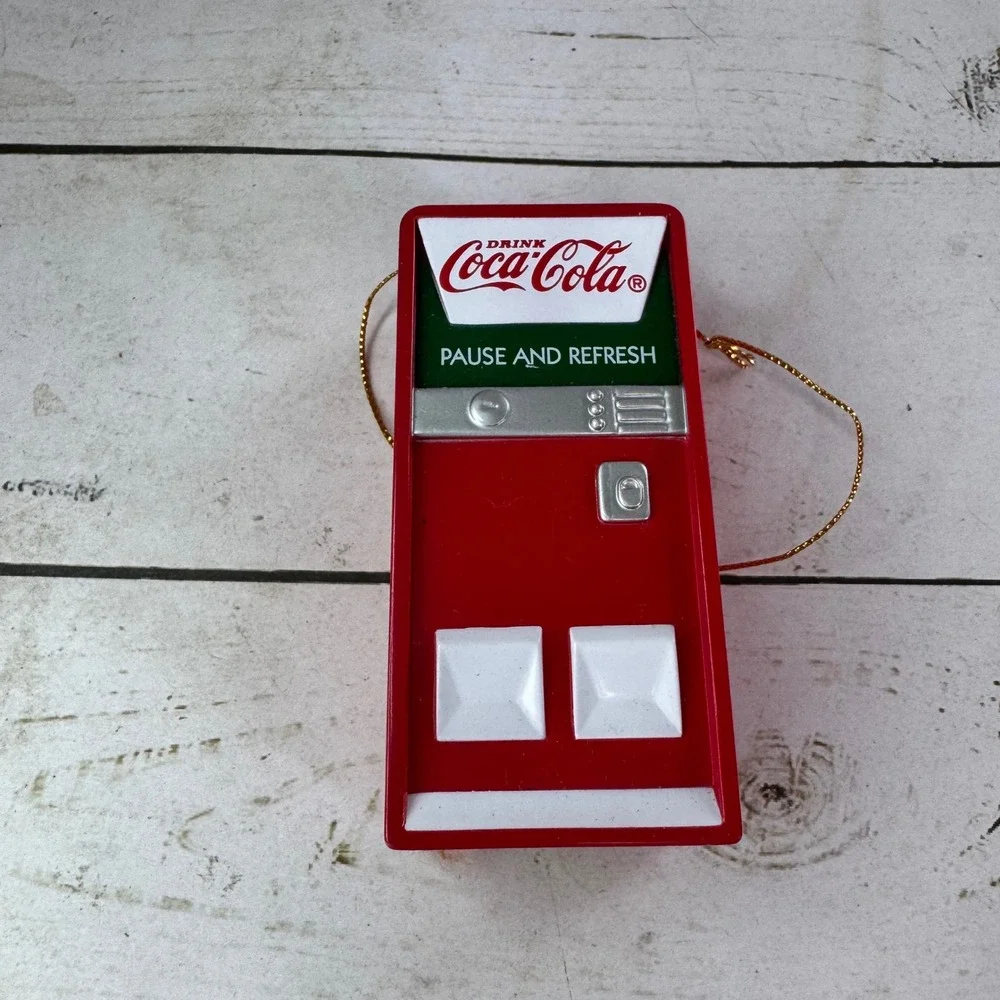 Vtg Coca-Cola‎ Christmas Ornament Lot 8pc Santa Polar Bear Truck Vending Machine